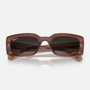 Ray-Ban Brown Rectangular Sunglasses